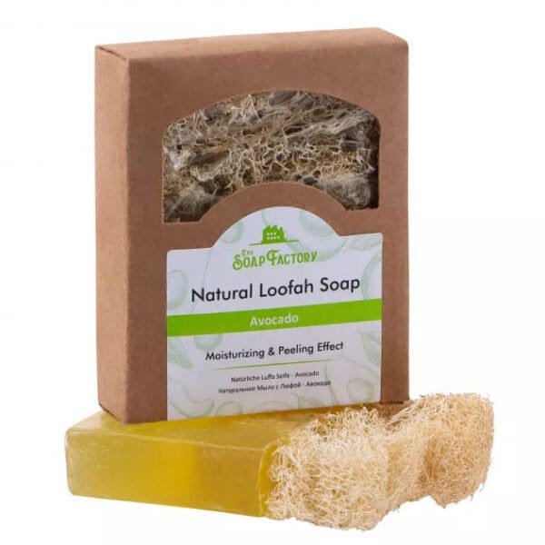صابون الأفوكادو بألياف اليقطين الطبيعية  120 جرام