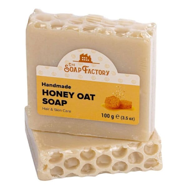 صابون الشوفان بالعسل يدوي الصنع   100 جرام